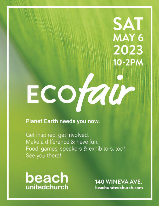 Ecofair at Beach United Church on May 6th, 2023