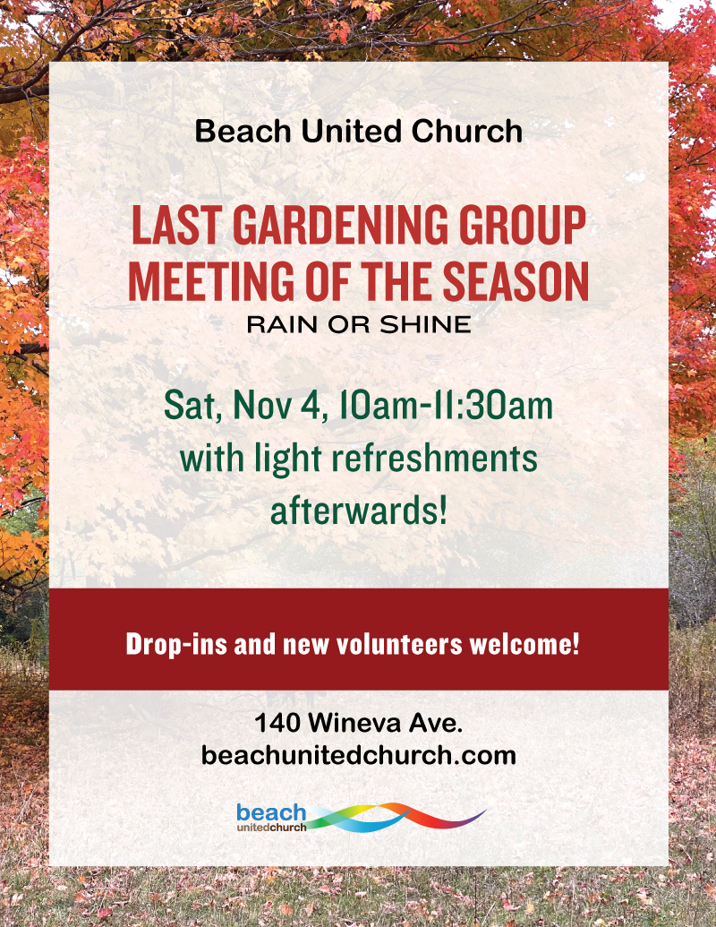 Fall Gardening Group Meetings