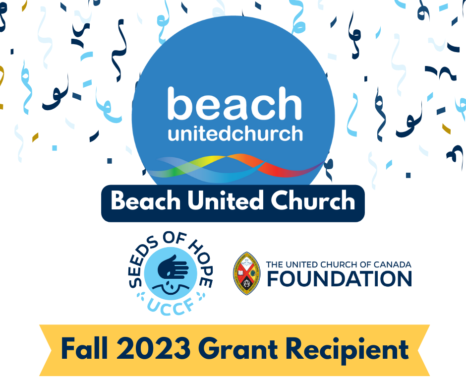 Beach United Church Seeds of Hope Grant Recipient 2023