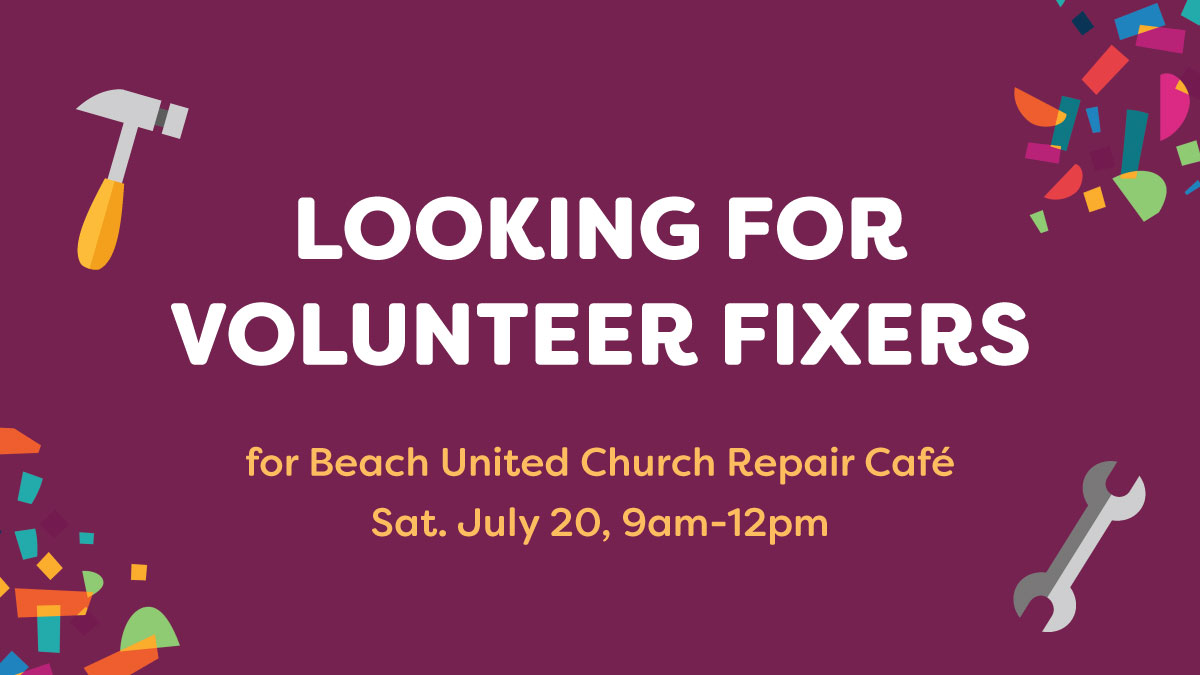 Looking for Volunteers for our Repair Cafe