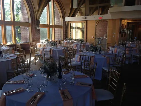 Round Tables in our Main Hall