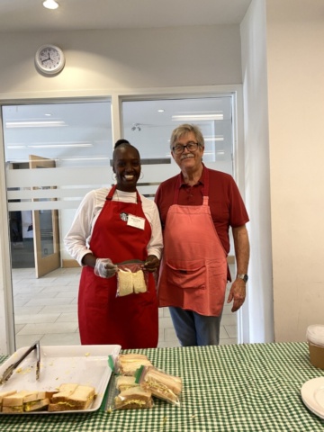 Donna and Paul at our Thursday Community Lunch