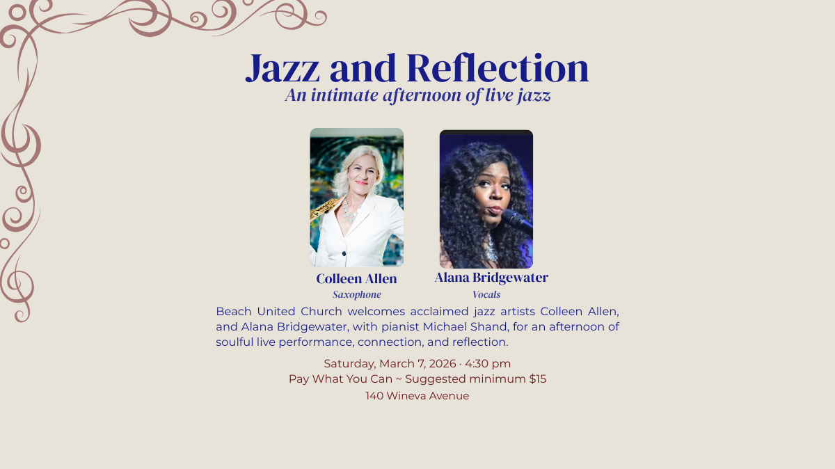 2026 Jazz & Reflection - Colleen Allen & Alana Bridgewater